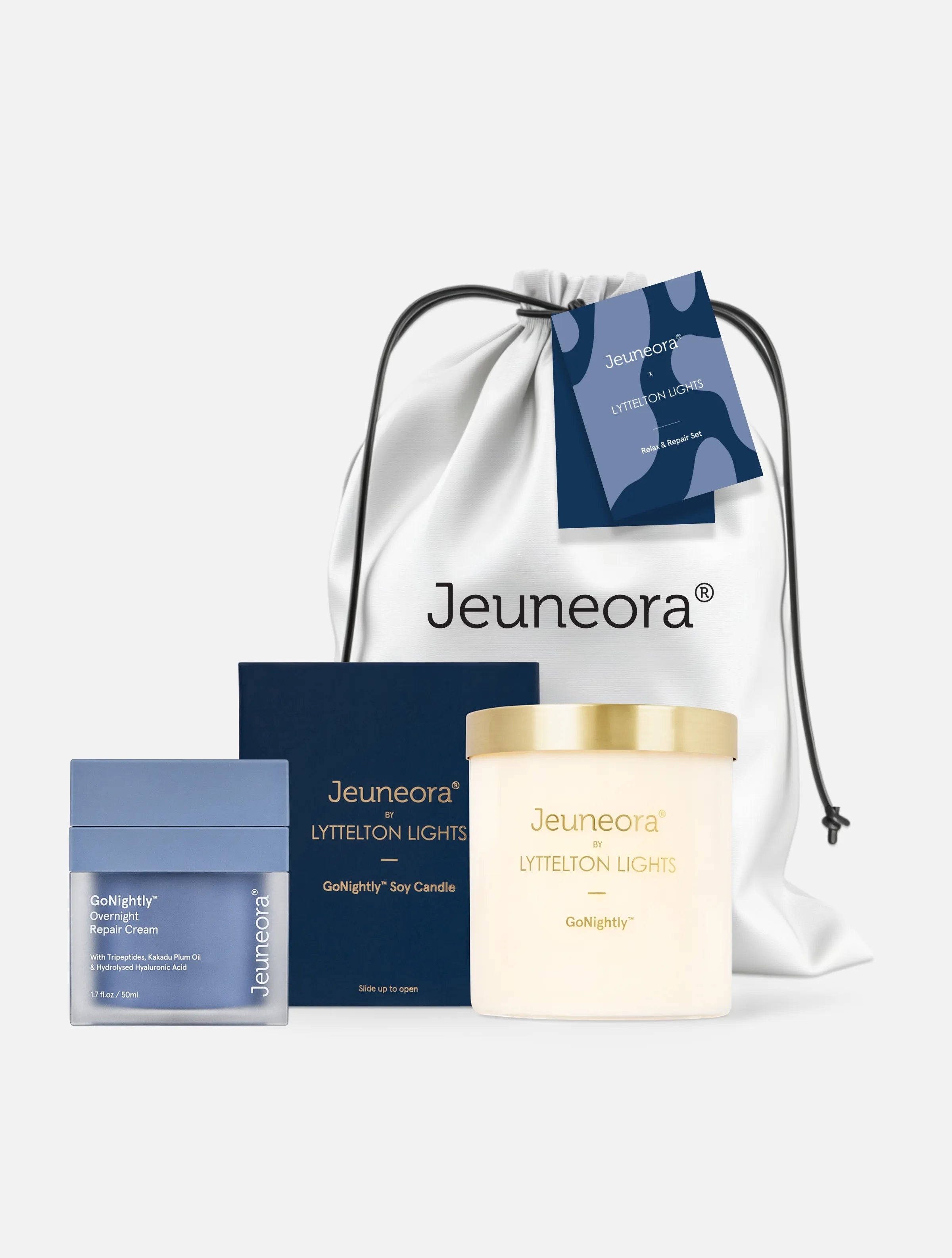 Jeuneora and Lyttelton Lights christmas collab gift set